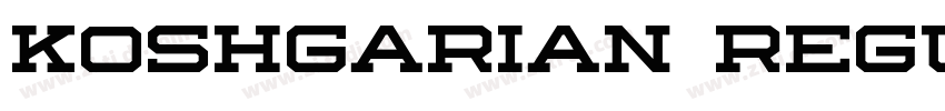 Koshgarian Regular字体转换